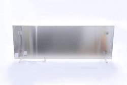 Frontgas-GlasWärmt-Infrarotheizung-Elektroheizung-Aluminium-IAP-1100Watt-Weiß-1200x600x20mm-Rückseite