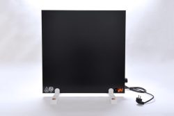 GlasWärmt-Infrarotheizung-Hybrid-schwarz-600Watt-600x600x40mm-Vorderseite