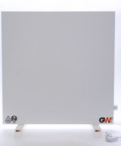 GlasWärmt-Infrarotheizung-Hybrid-weiß-600Watt-600x600x40mm-Light-Vorderseite