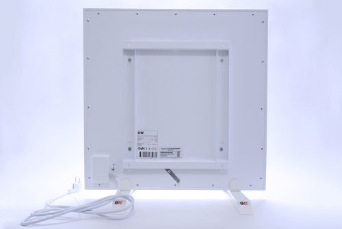 GlasWärmt-Infrarotheizung-Metall-IMP-weiß-450Watt-600x600x20mm-Rückseite